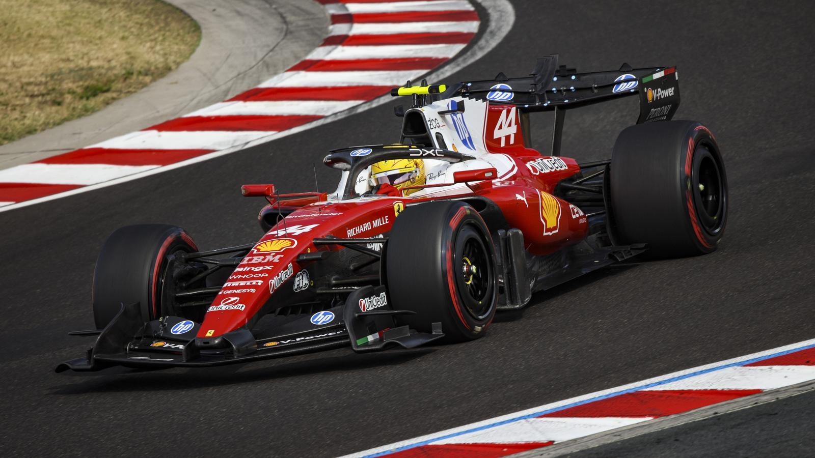 Lewis Hamilton during the 2025 Hungarian Grand Prix