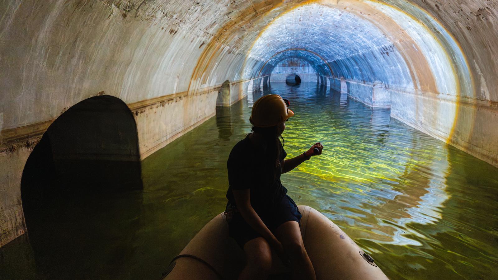 The water cathedral of Sant Ferran Castle