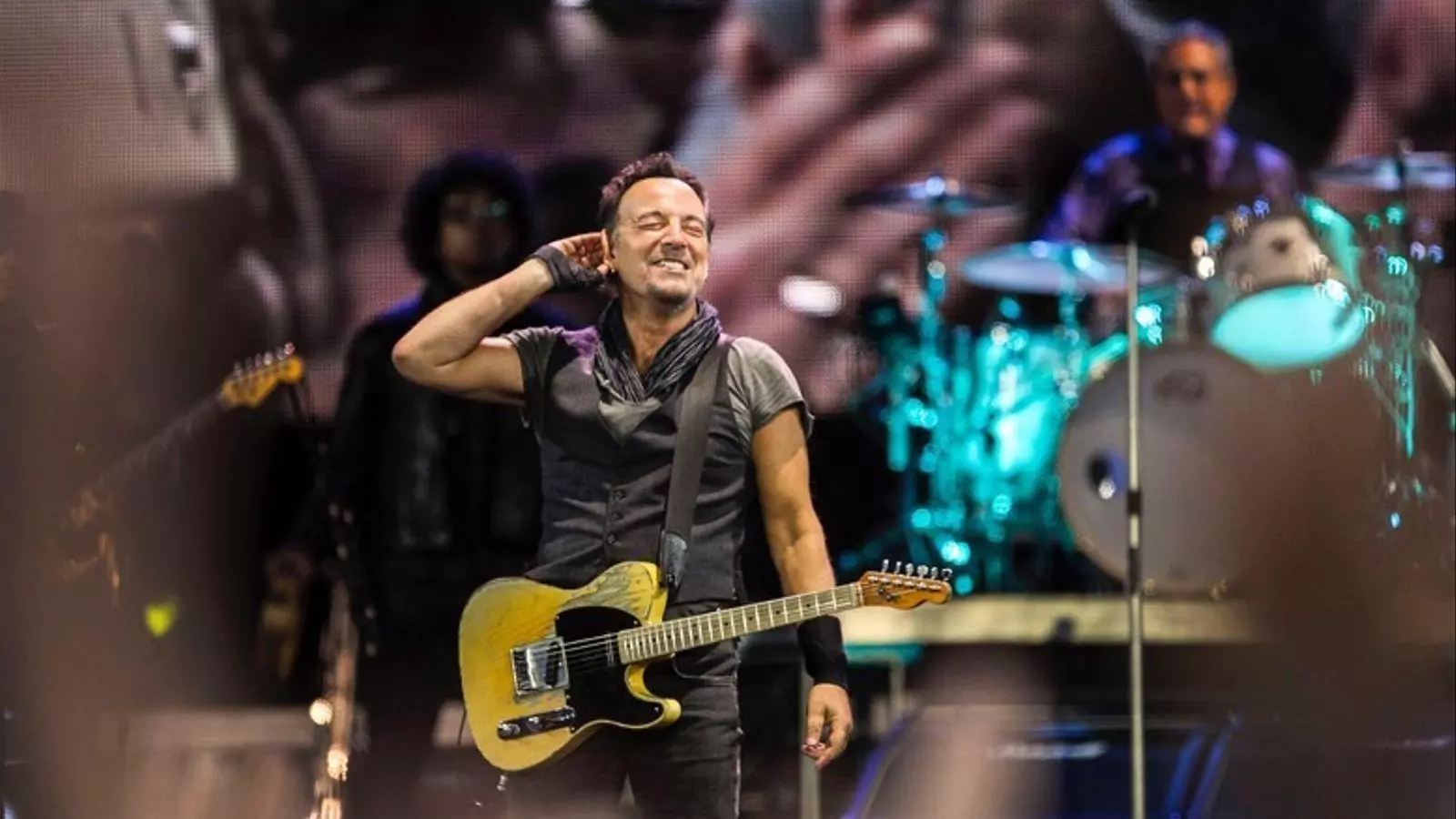 Bruce Springsteen al concert que va fer al Camp Nou al 2016