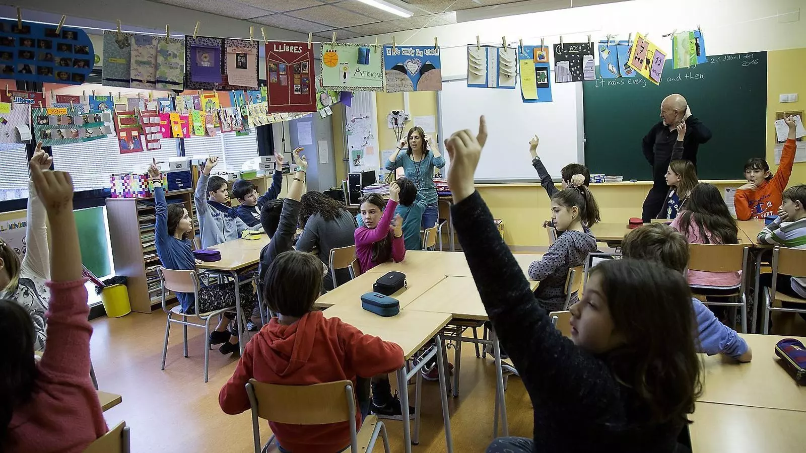 L’escola Fructuós Gelabert, situada a l’Eixample, és un dels centres que forma part del programa Escola Nova 21.