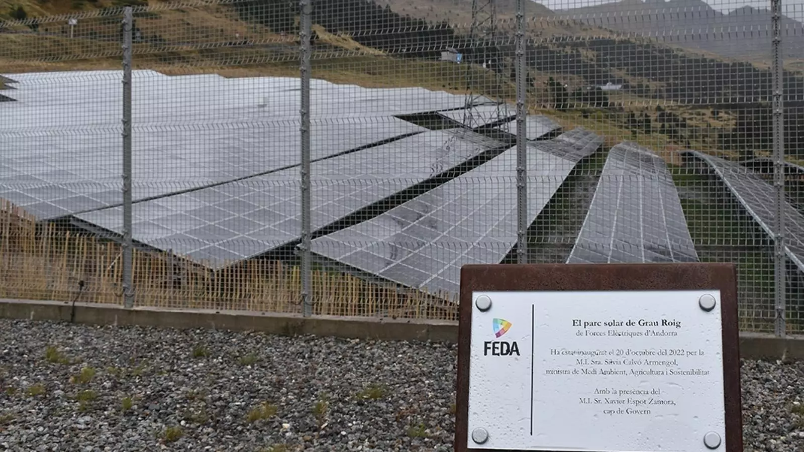 El parc solar de Grau Roig.