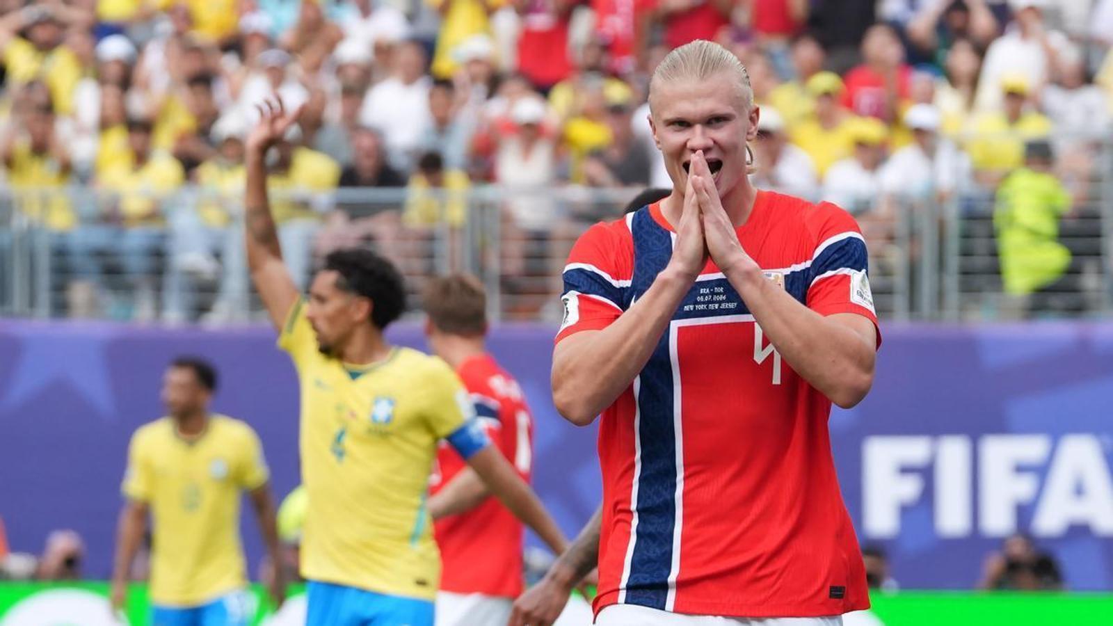 Brazil falls crushed at the feet of a giant Haaland