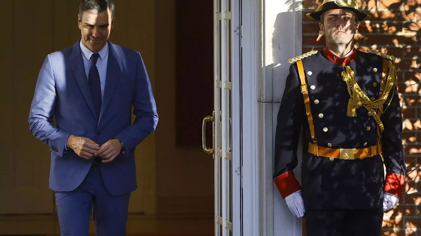 El presidente español, Pedro Sánchez, el pasado jueves al Palacio de la Moncloa.