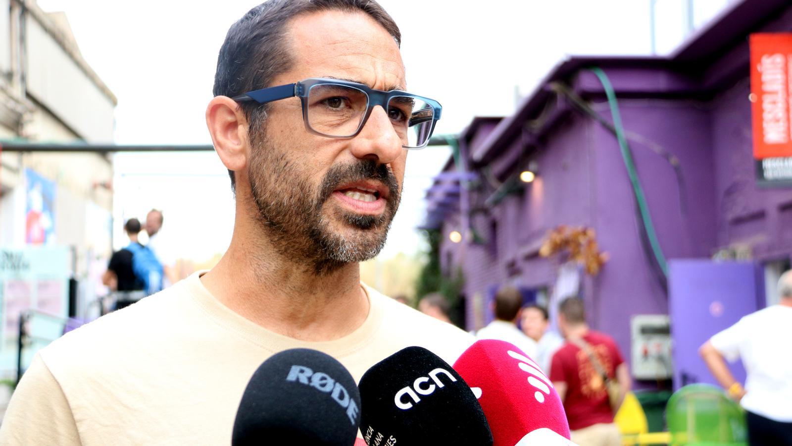 The general secretary of the CUP, Non Casadevall, this Sunday