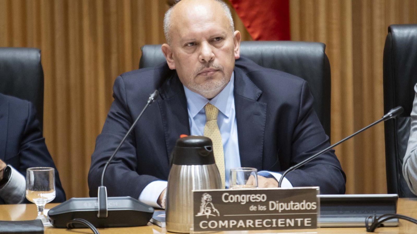 Nervis Villalobos compareciendo en la comisión de investigación del Congreso sobre la operación Cataluña