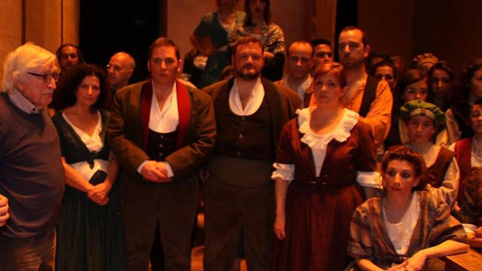 Serafí Guiscafré a un assaig de Carmen, la darrera producció que dirigí al teatre Principal el 2011.