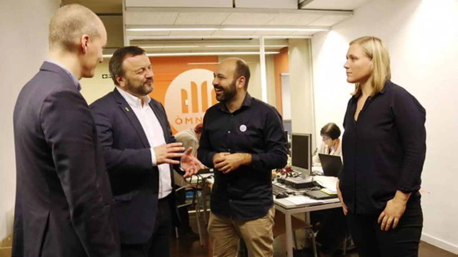 Diputats danesos reunits amb el vicepresident d'Òmnium, Marcel Mauri