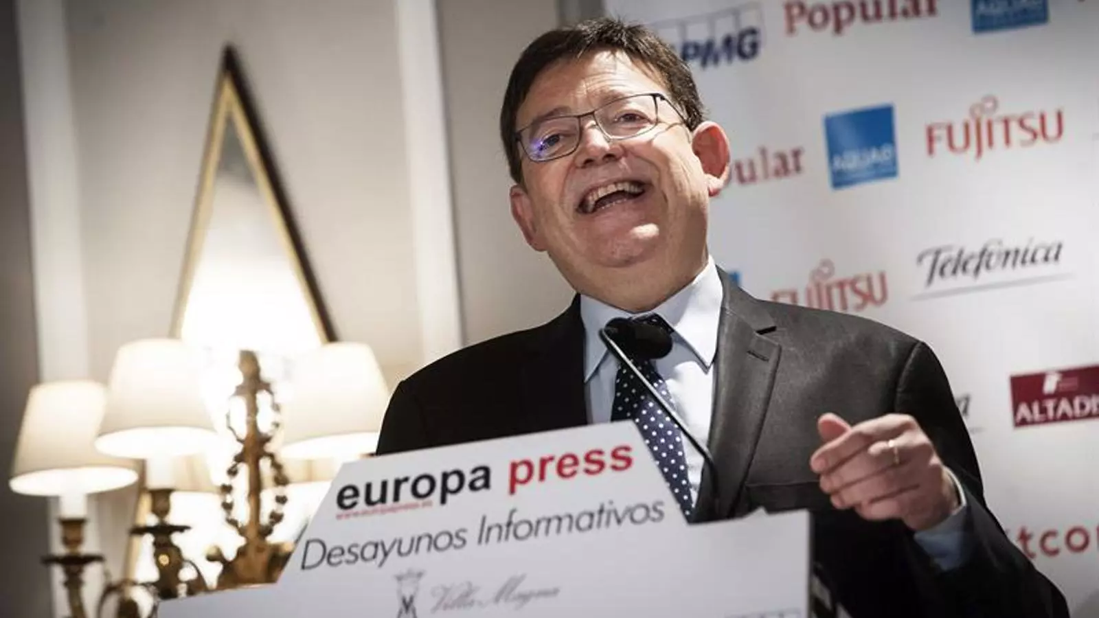 Ximo Puig aquest dilluns a Madrid. EFE