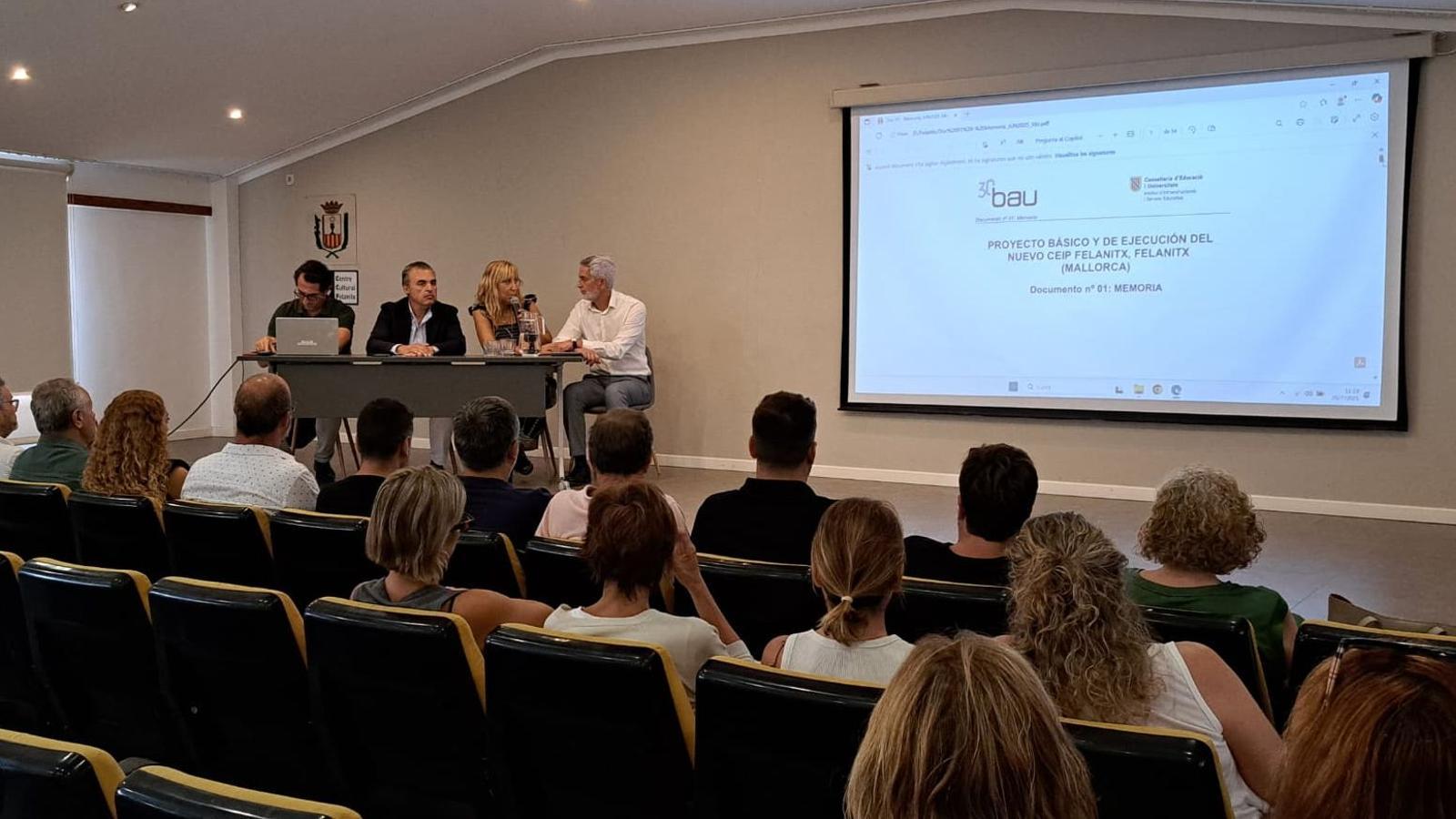 Presentation of the new Felanitx CEIP project.