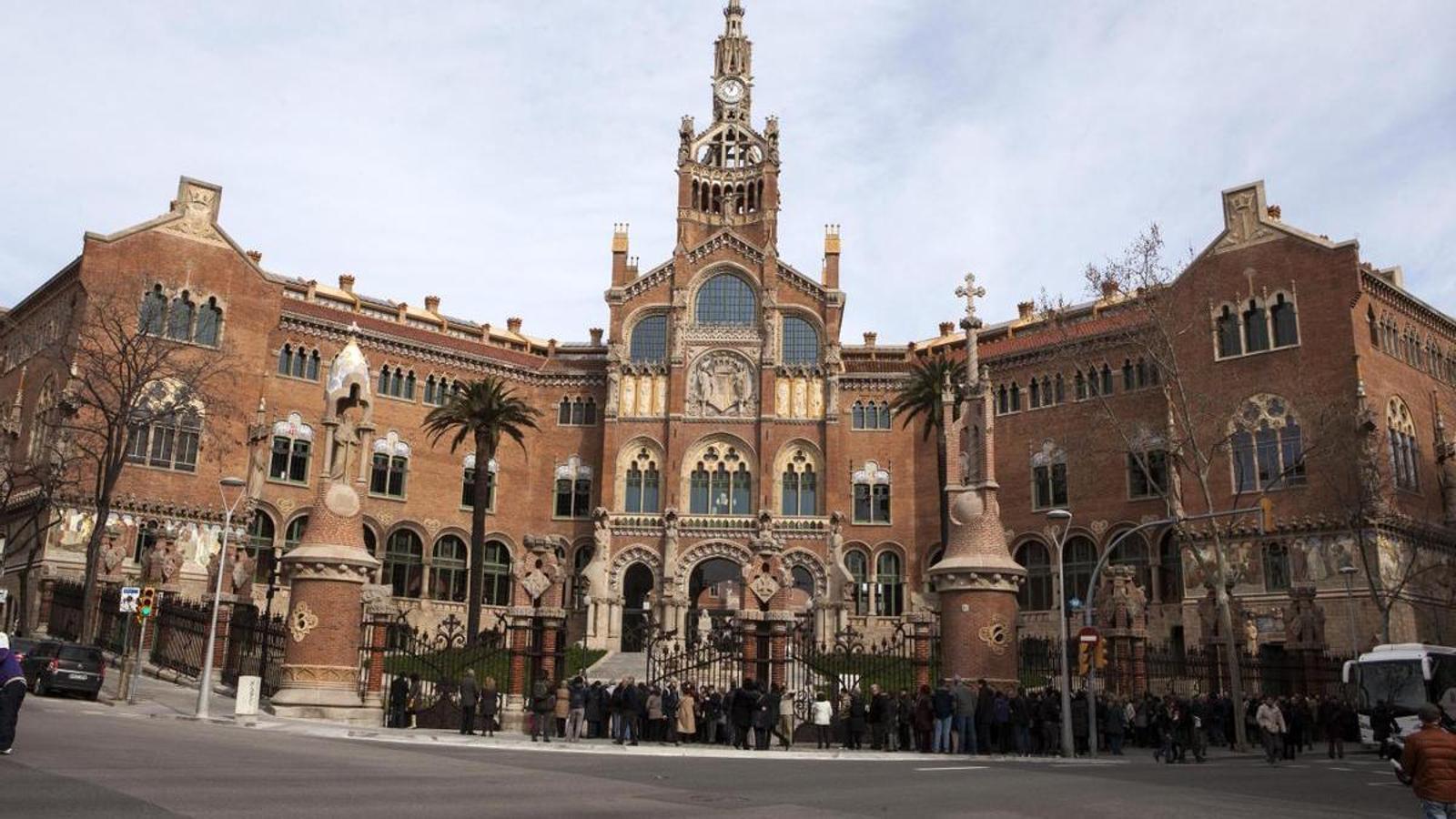 The modernist enclosure of Sant Pau, in an archive image