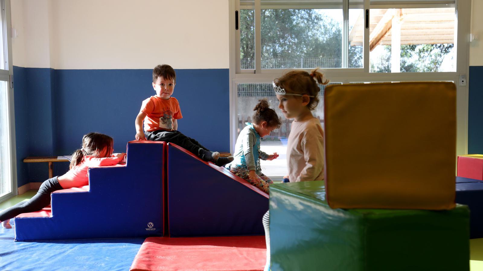 Alumnes d'infantil d'un centre educatiu de Mallorca.