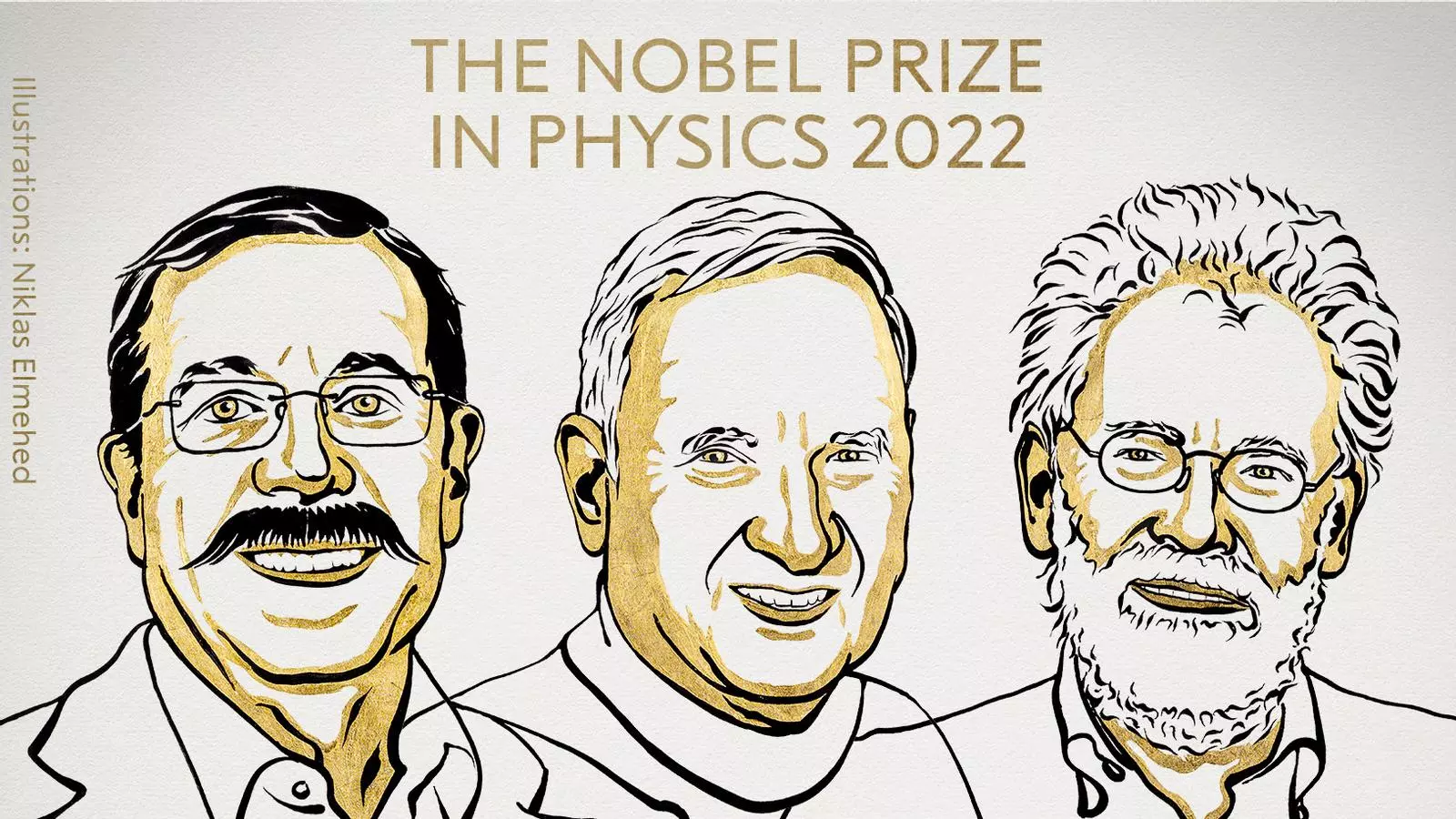 Els tres guardonats pel Nobel de física per l'Acadèmia sueca