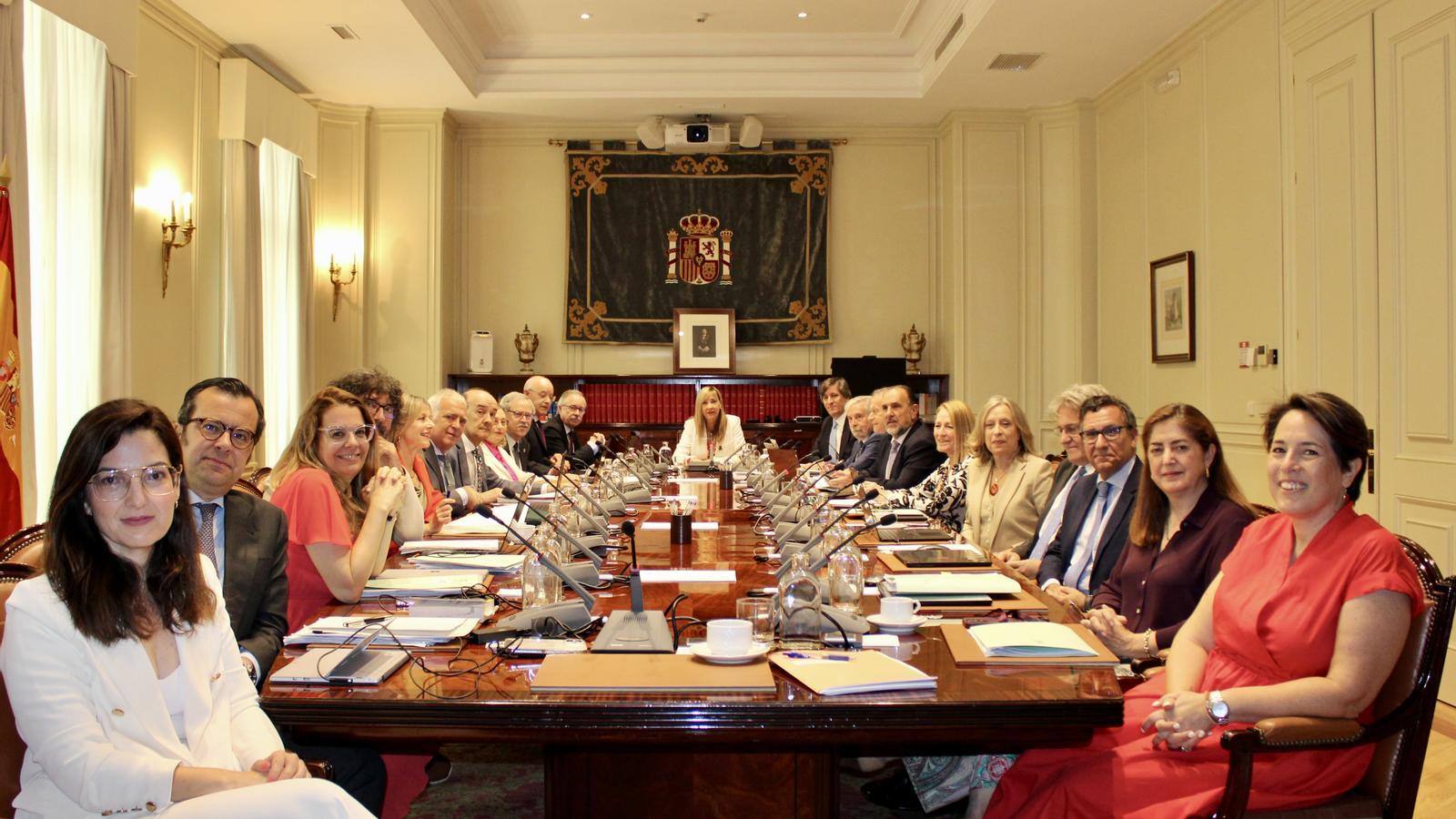 Meeting of the General Council of the Judiciary (CGPJ) that appointed the new presidents of the Second and Third Chambers of the Supreme Court.