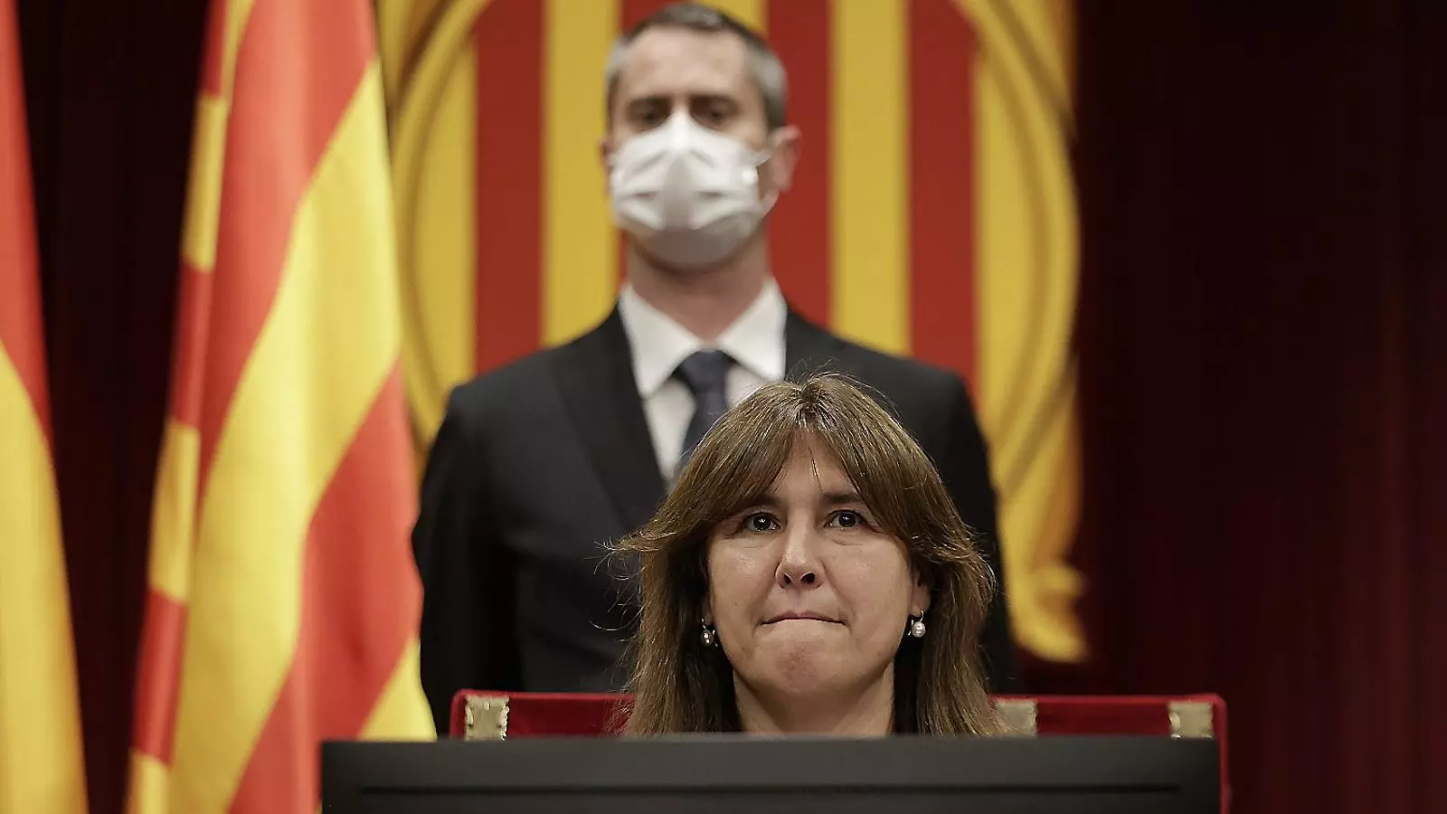 Imatge de Laura Borràs presidint un ple del Parlament de fa poc.
