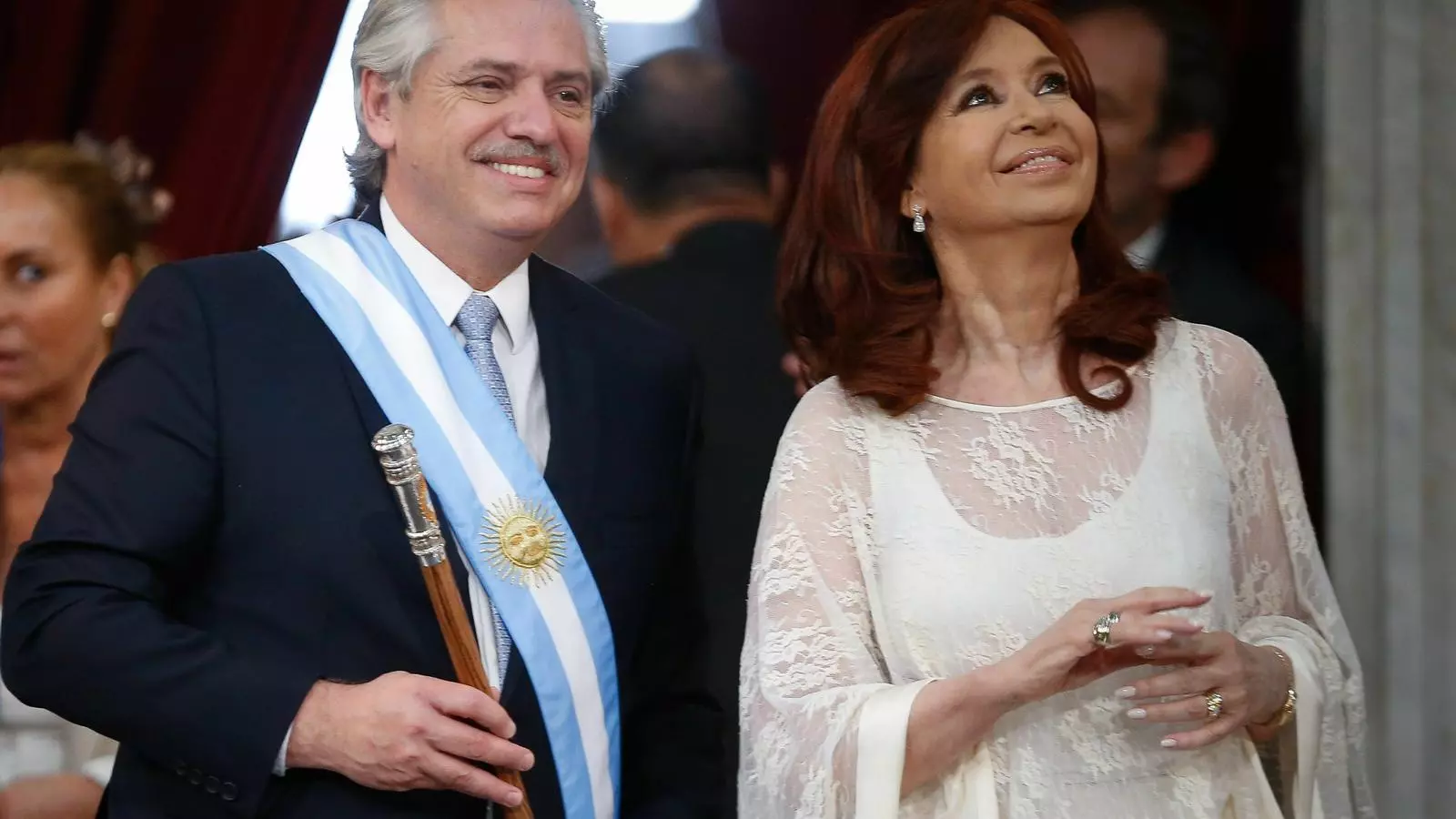 El nou president Alberto Fernandez i la vicepresidenta Cristina Fernandez