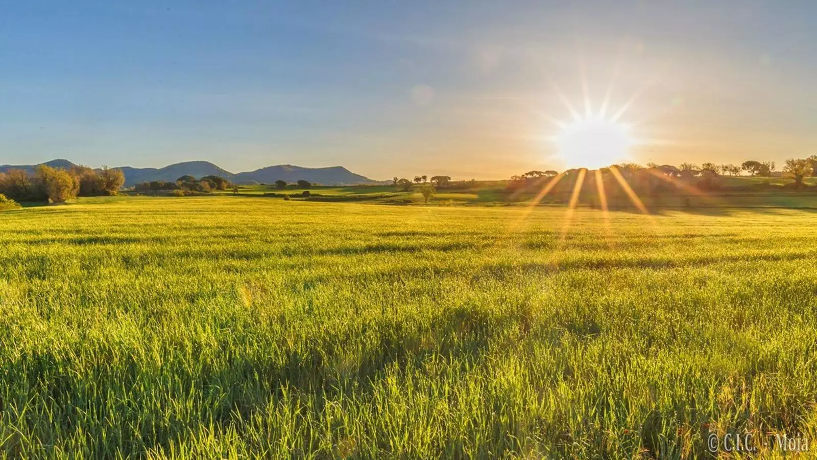 La sortida de sol s'avui, des de Moià