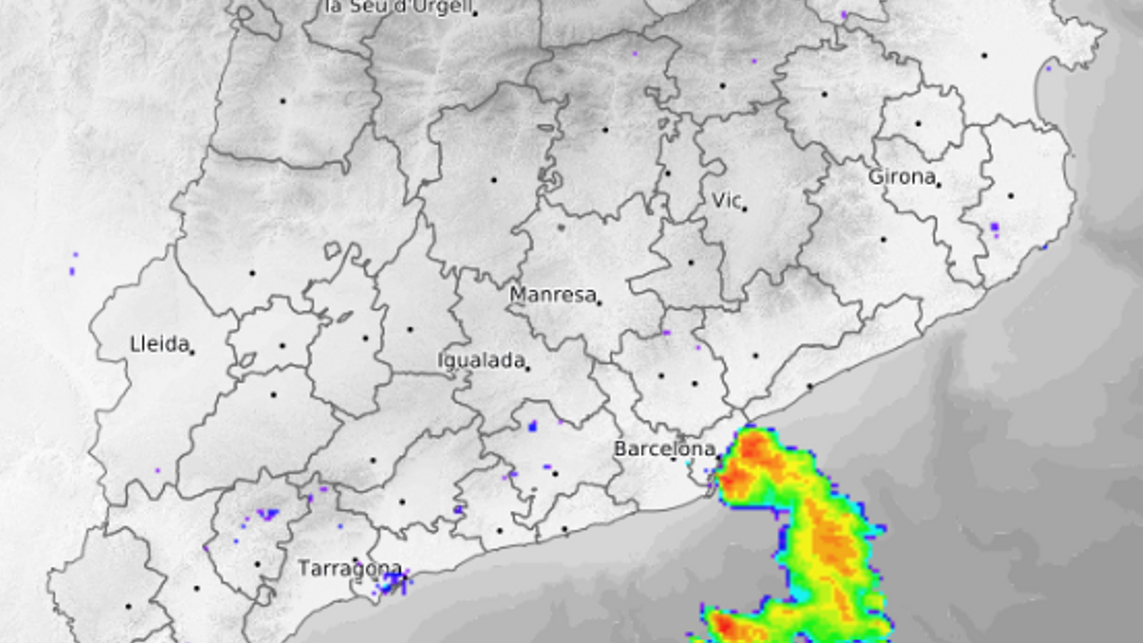 Weather radar image this morning.
