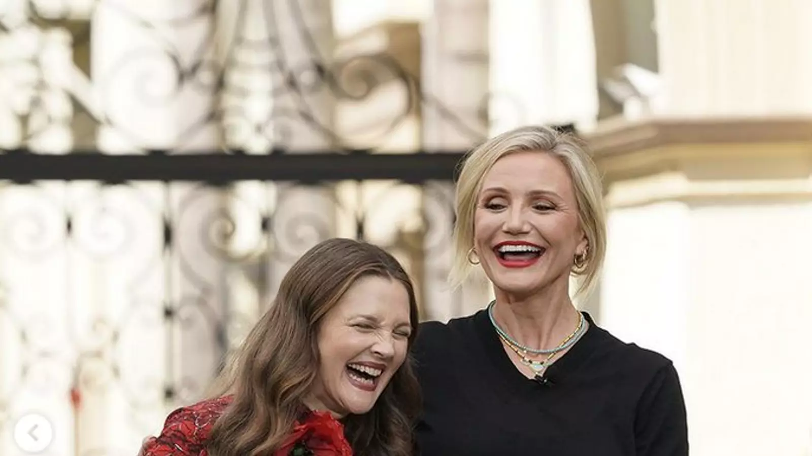 L'actriu Cameron Diaz amb Drew Barrymore