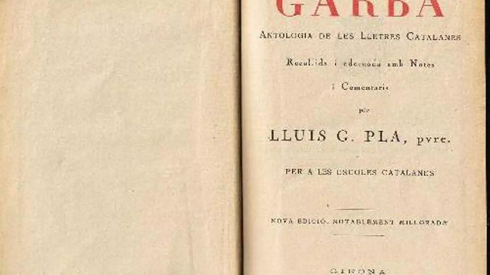 Detall de la portada de 'Garba'