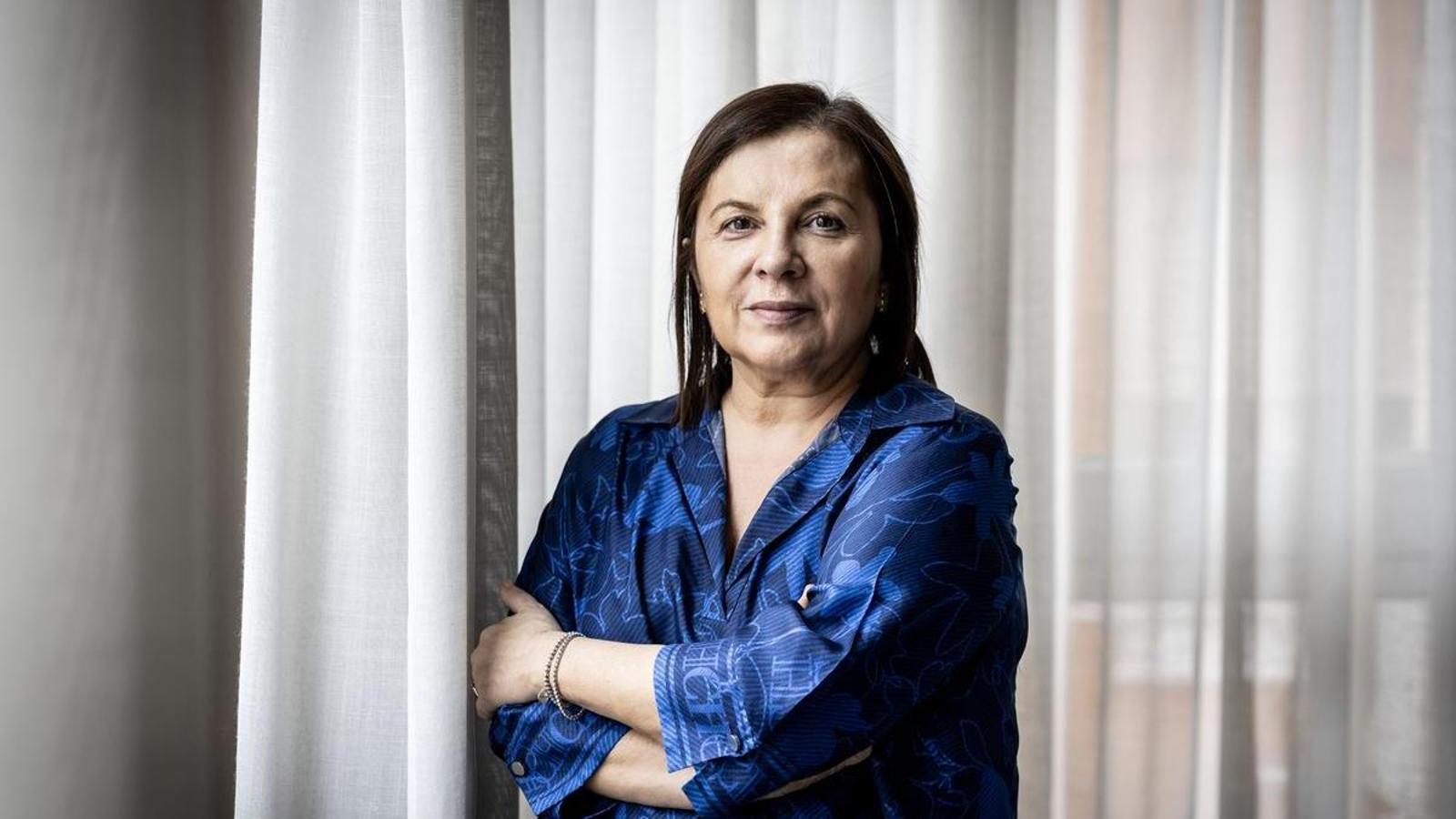 Carmen Varela, a matrimonial lawyer, photographed in her office on Muntaner Street.