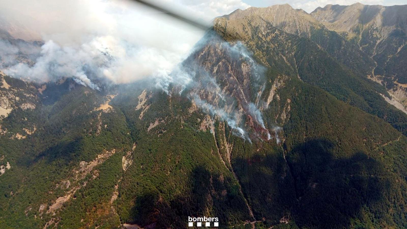 Incendio forestal de Senet