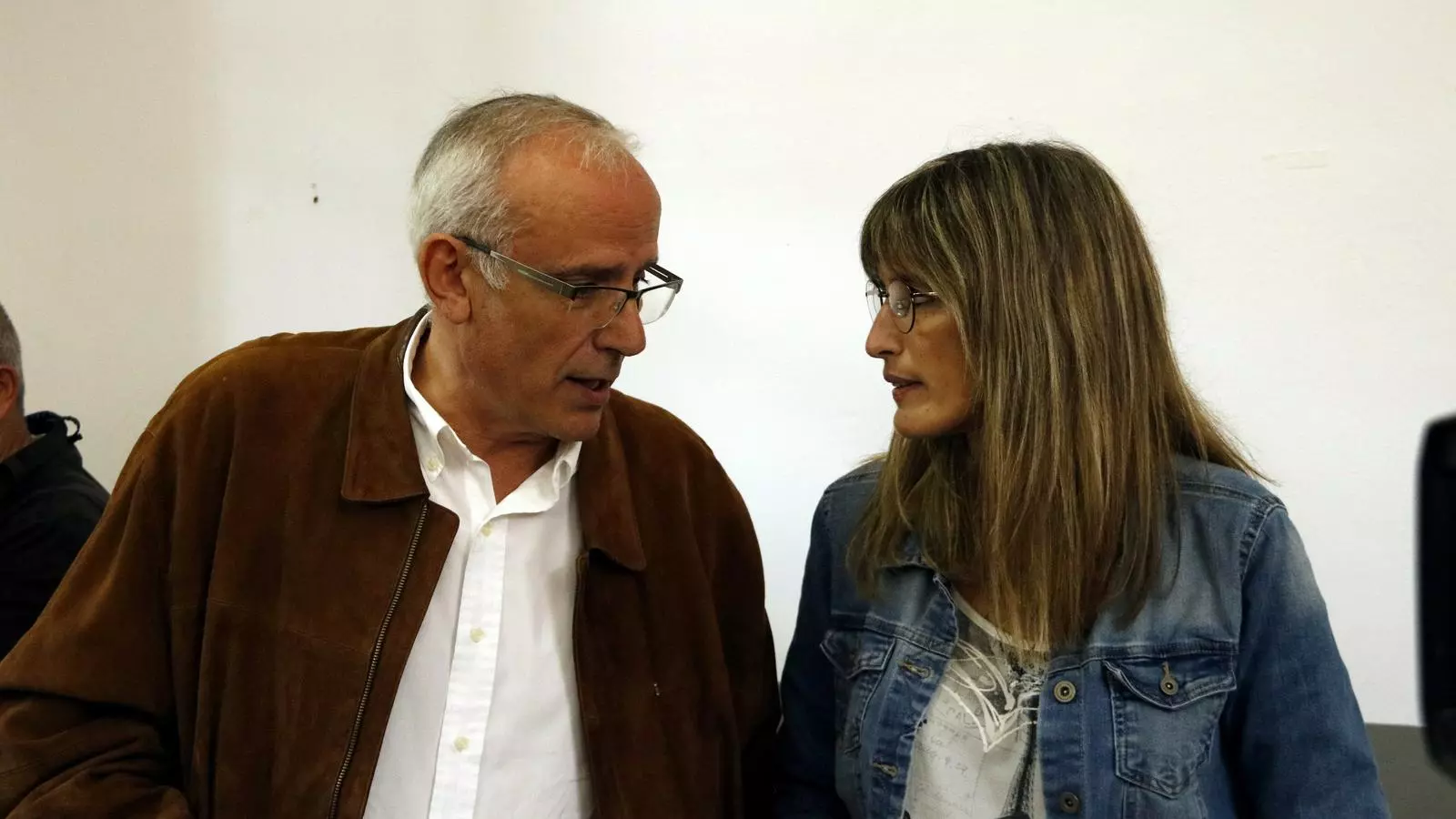 Noemi Bastías i Jaume Tordera un cop finalitzat el ple