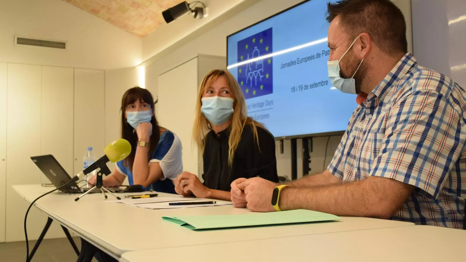 Un moment de la presentació de les Jornades Europees de Patrimoni 2021, aquest dimarts.