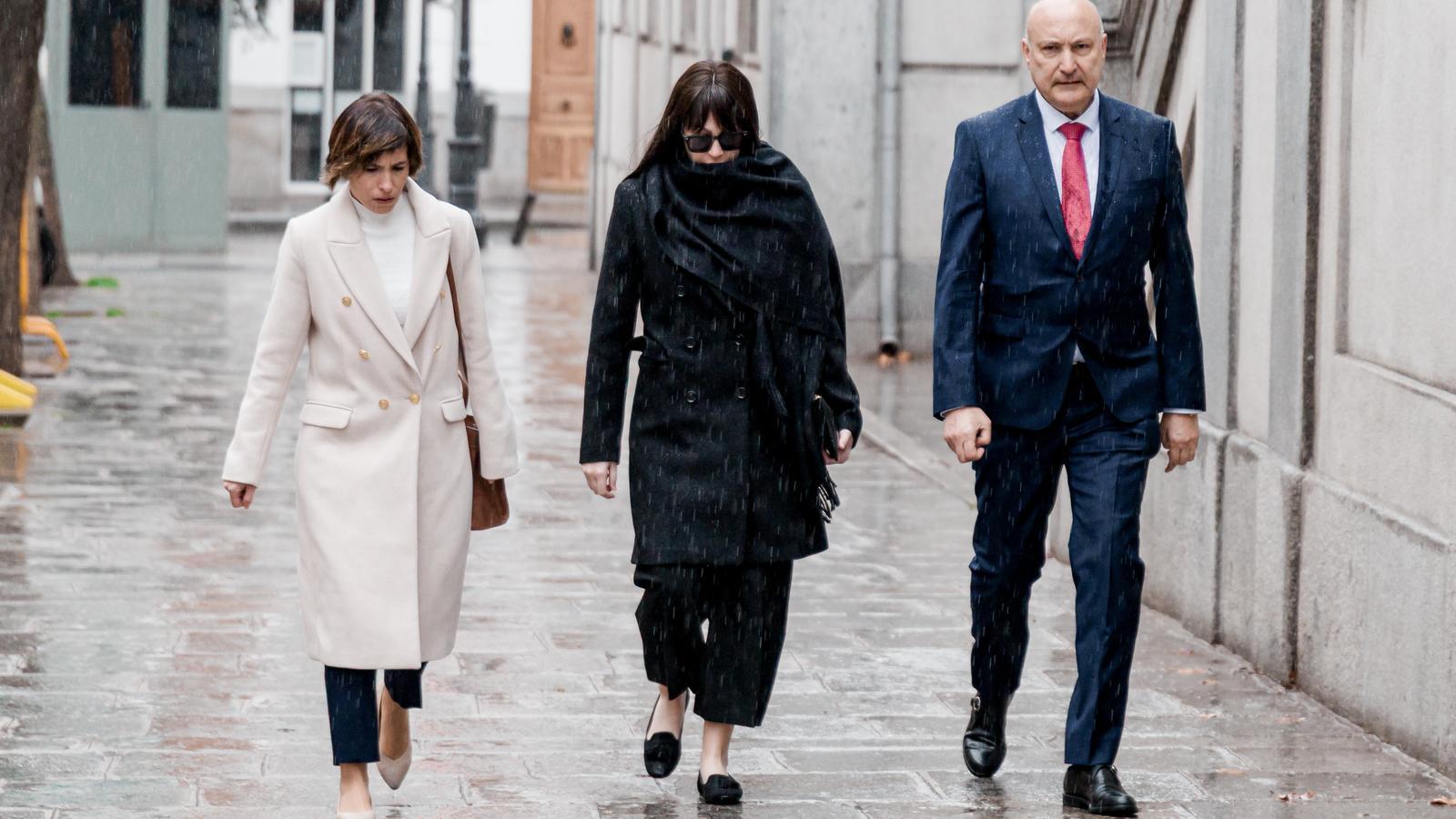 Jessica Rodriguez, José Luis Ábalos's ex-partner, arriving at the Supreme Court, in a file photo.