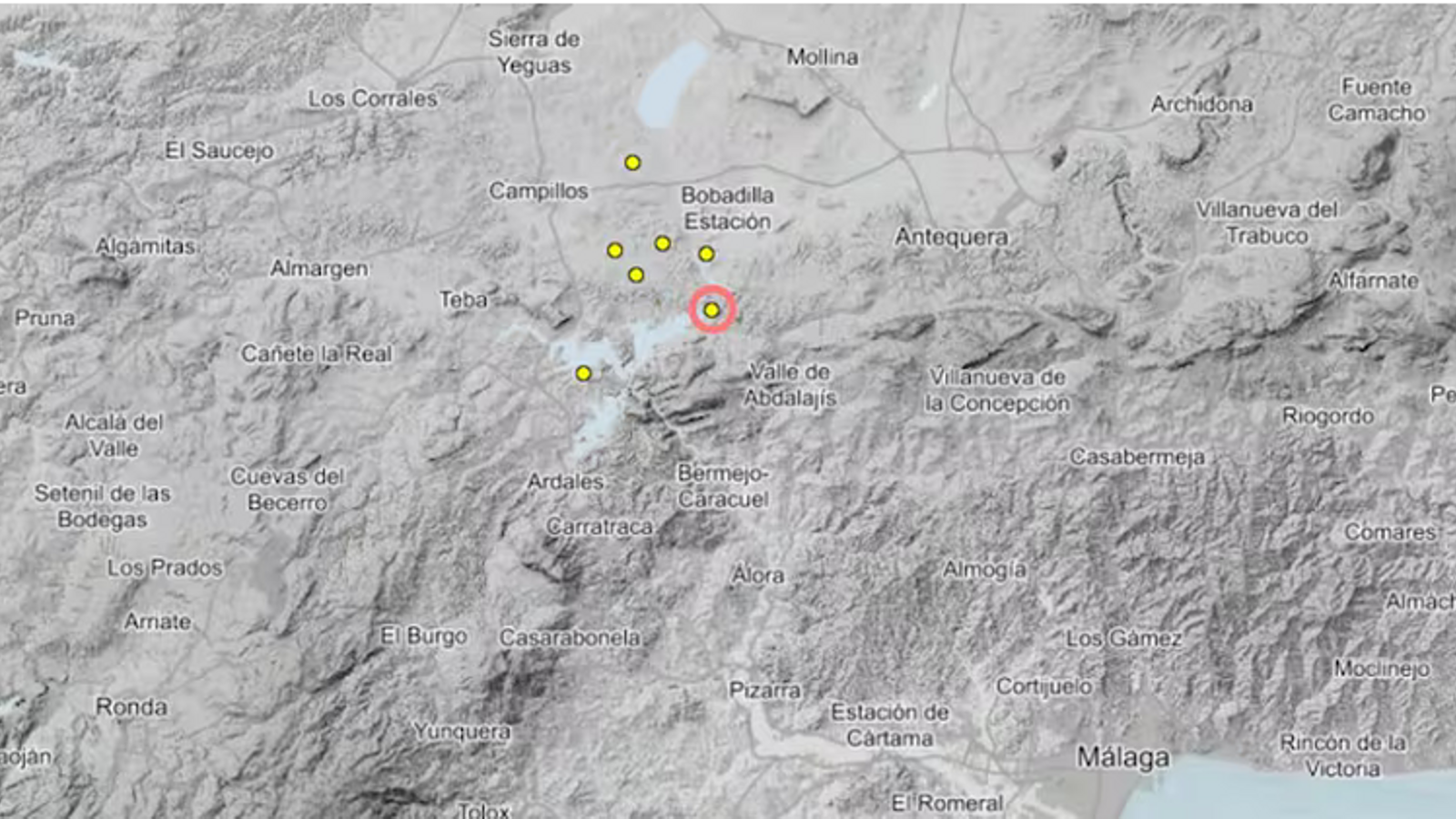 Epicenter of the earthquake