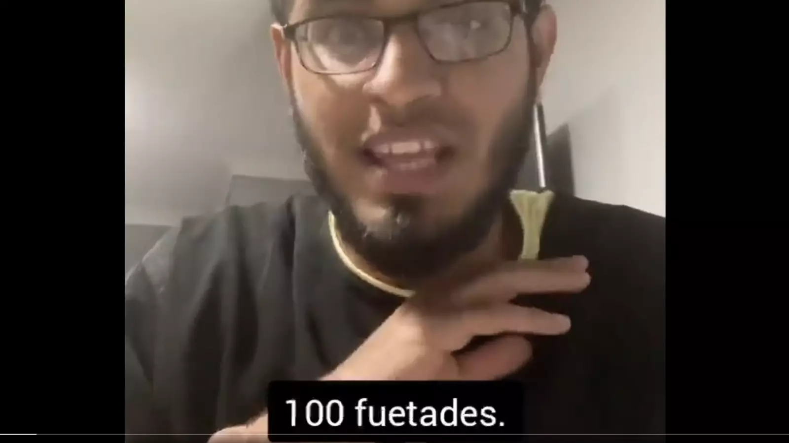Imatge del polèmic vídeo del jove musulmà.