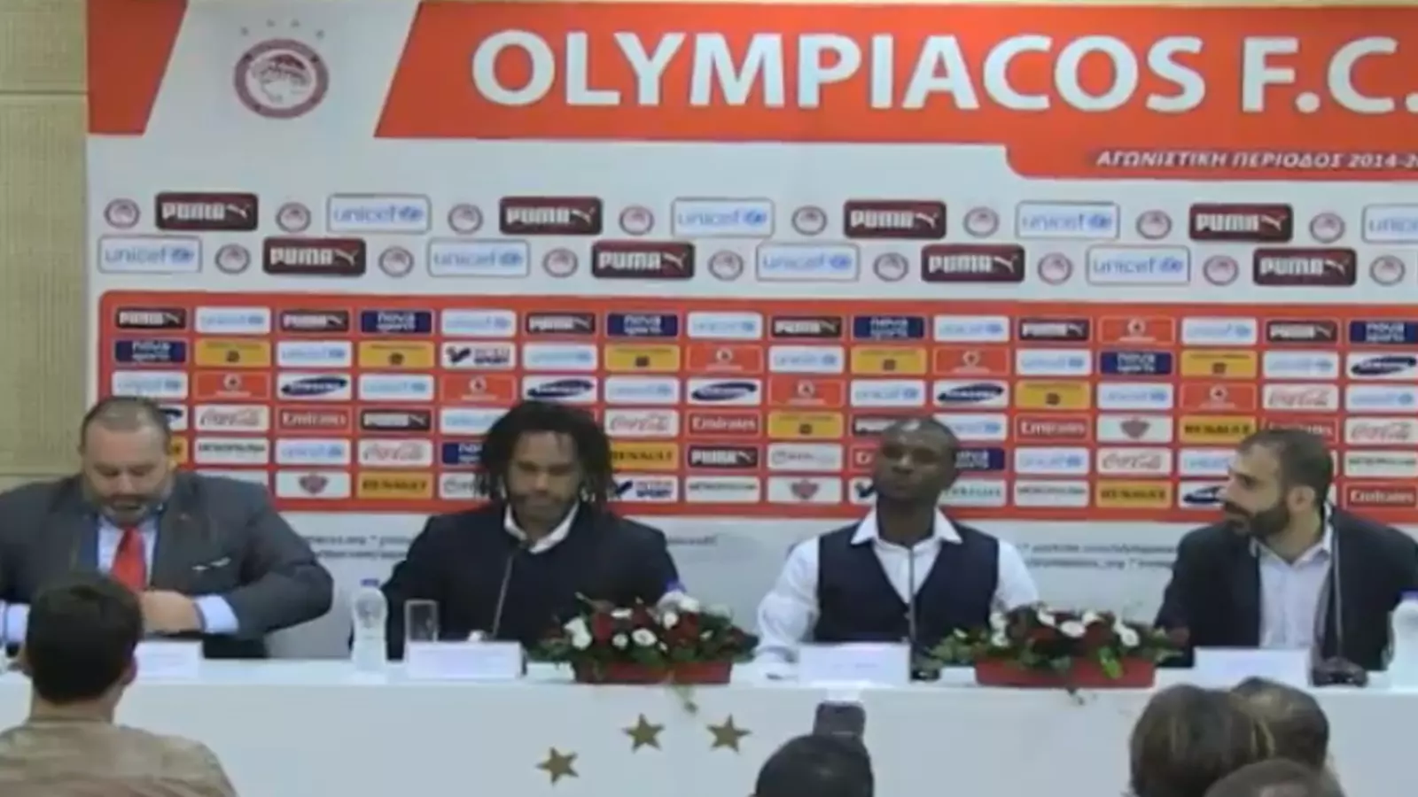 Eric Abidal, en roda de premsa