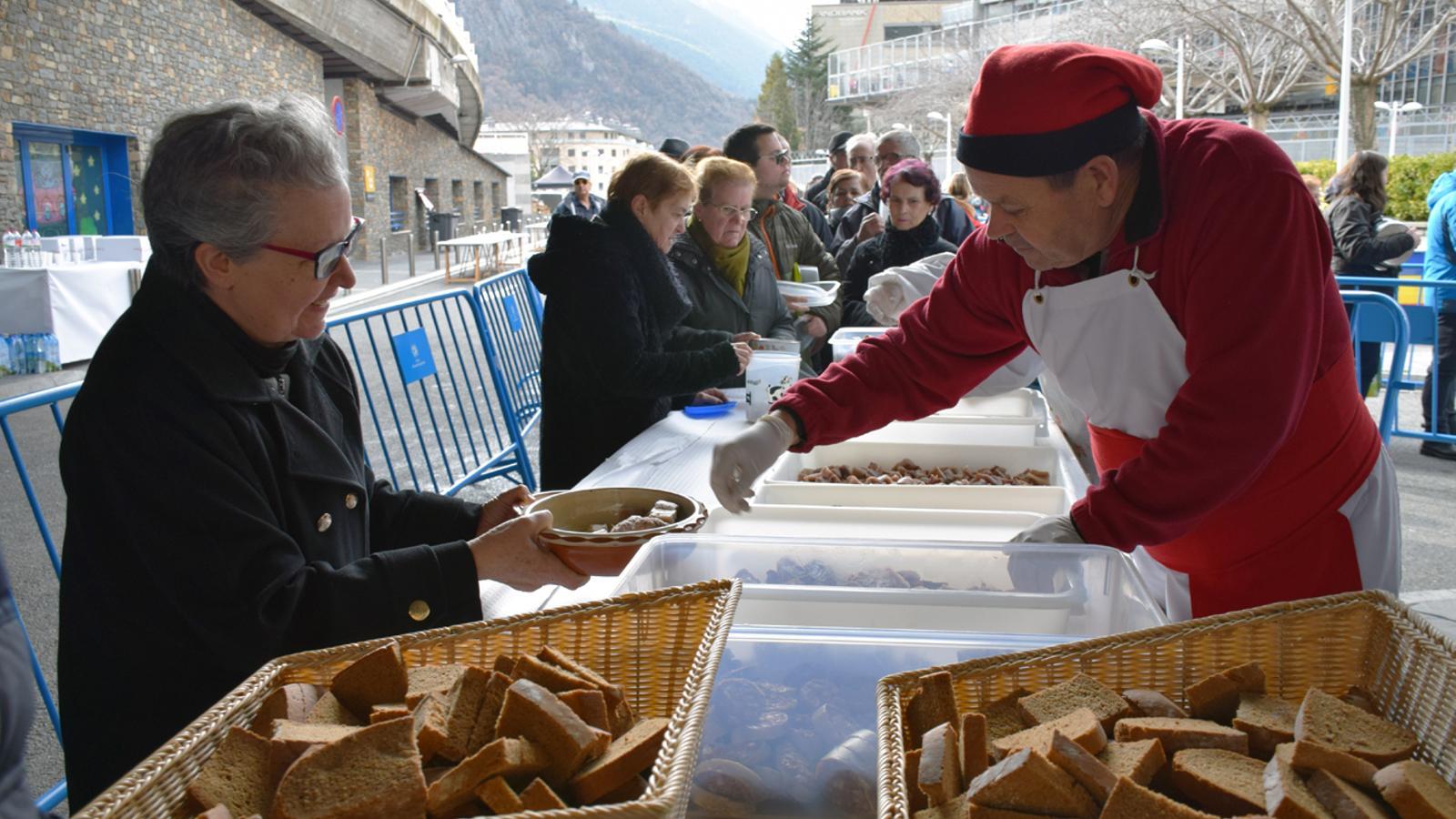 L'escudella de Sant Antoni celebrada a Andorra la Vella i Escaldes-Engordany