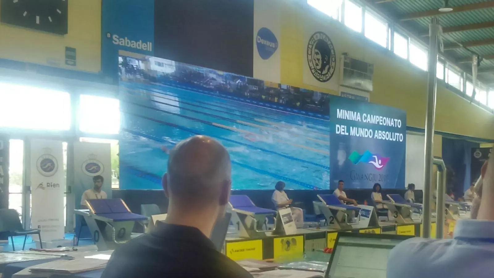 Un instant de la prova dels 800 metres lliures que ha guanyat Mireia Belmonte