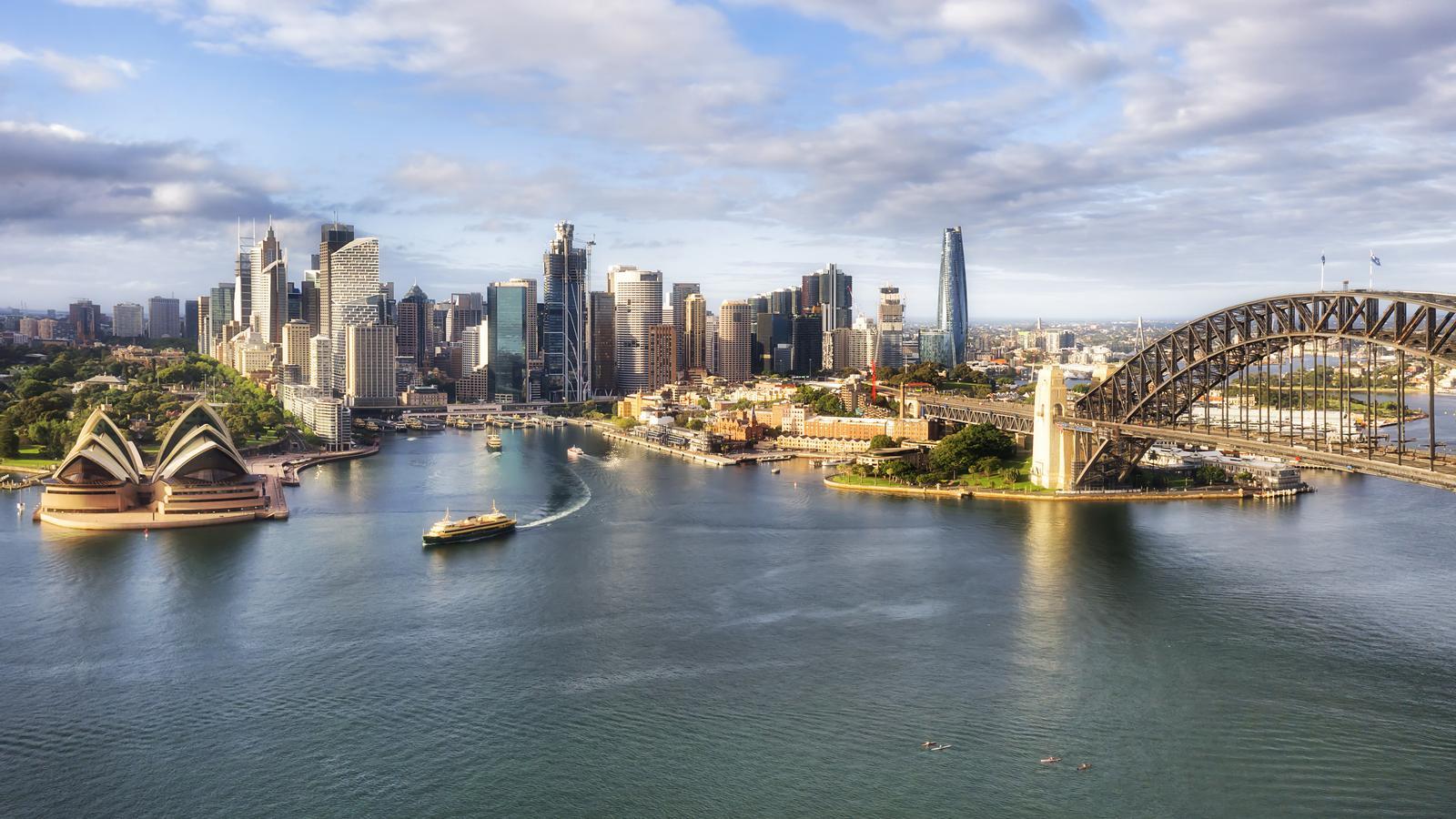 Aerial view of Sydney