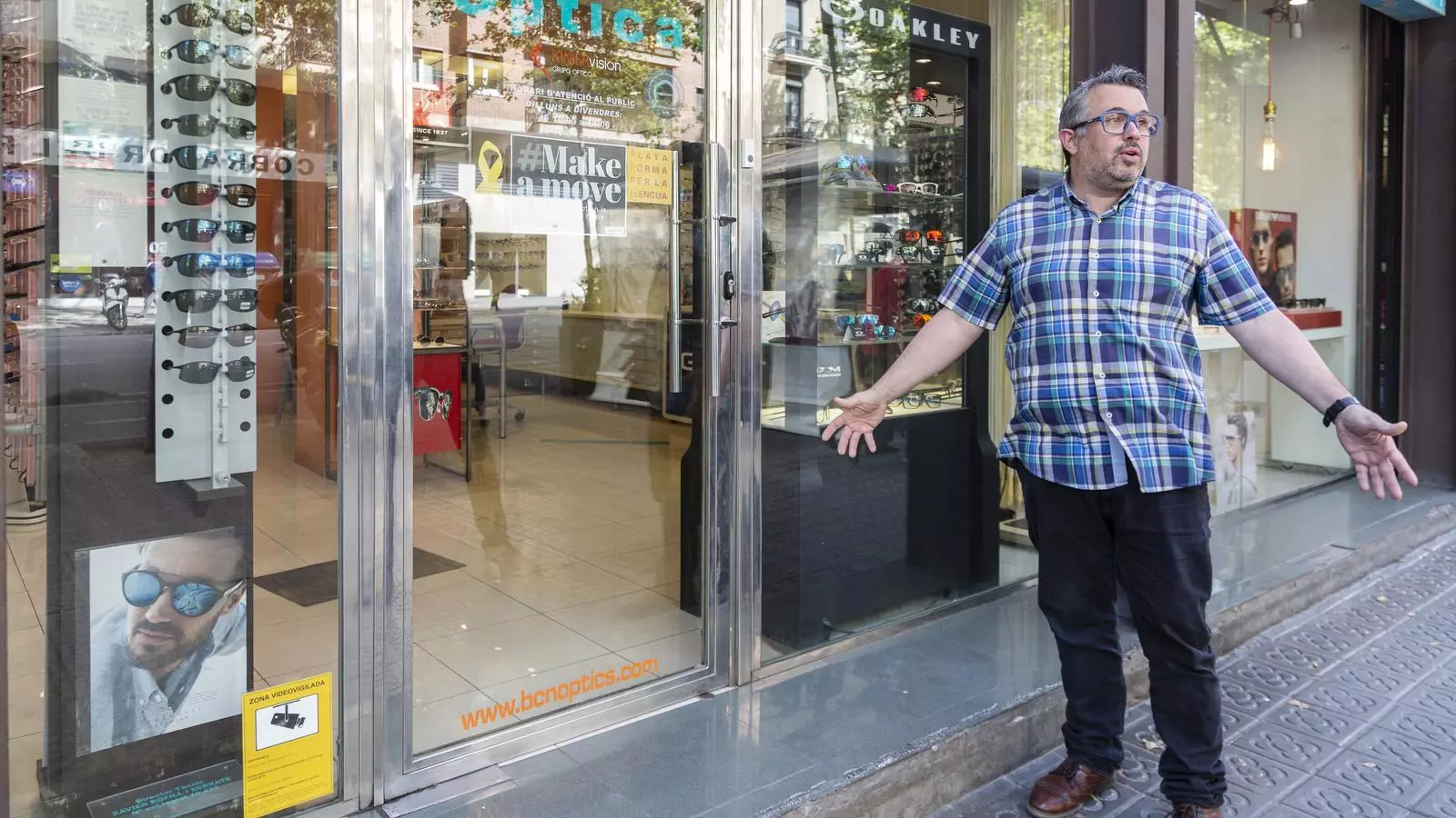 Un dels comerciants de Sant Antoni que va patir dos robatoris en dos dies