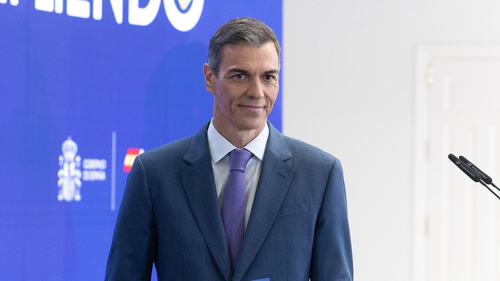Spanish Prime Minister Pedro Sánchez spoke on Monday.