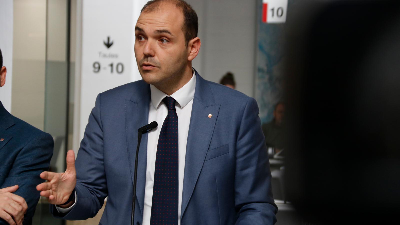 The Minister of the Presidency, Albert Dalmau, this Friday in Tarragona