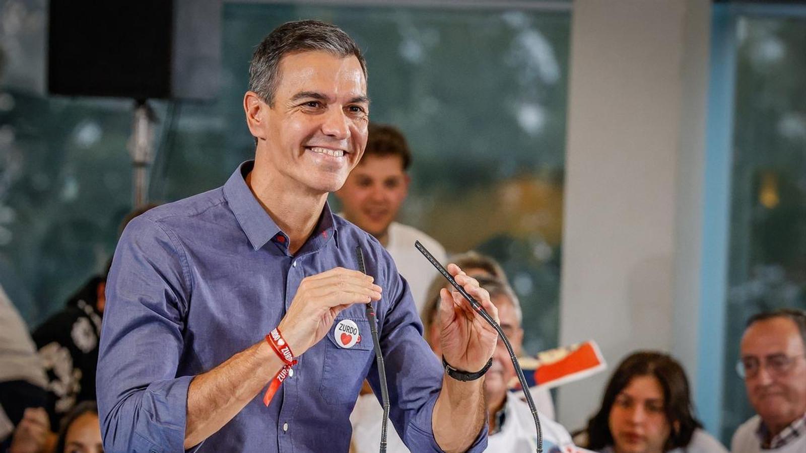 Pedro Sánchez interviene en un acto del PSOE en el Fórum Evolución el pasado 21 de octubre en Burgos (Castilla y León)