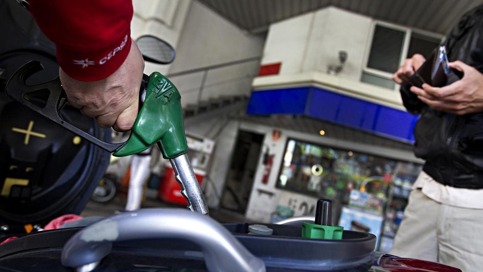 A gas station in Barcelona