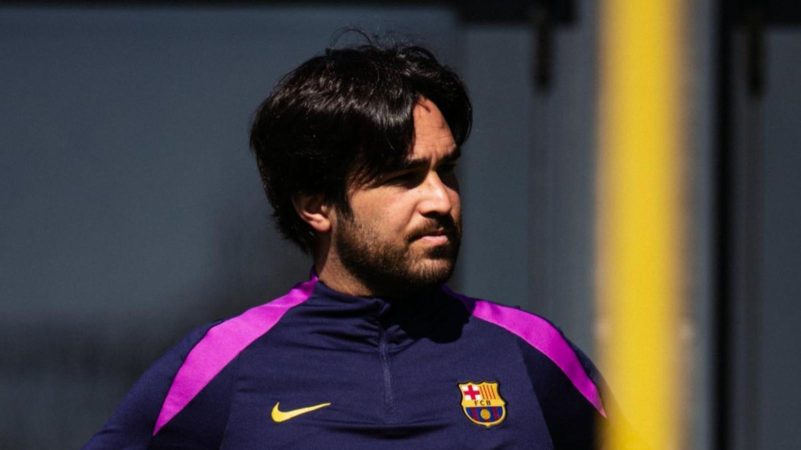 Pere Romeu durante una sesión de entrenamiento