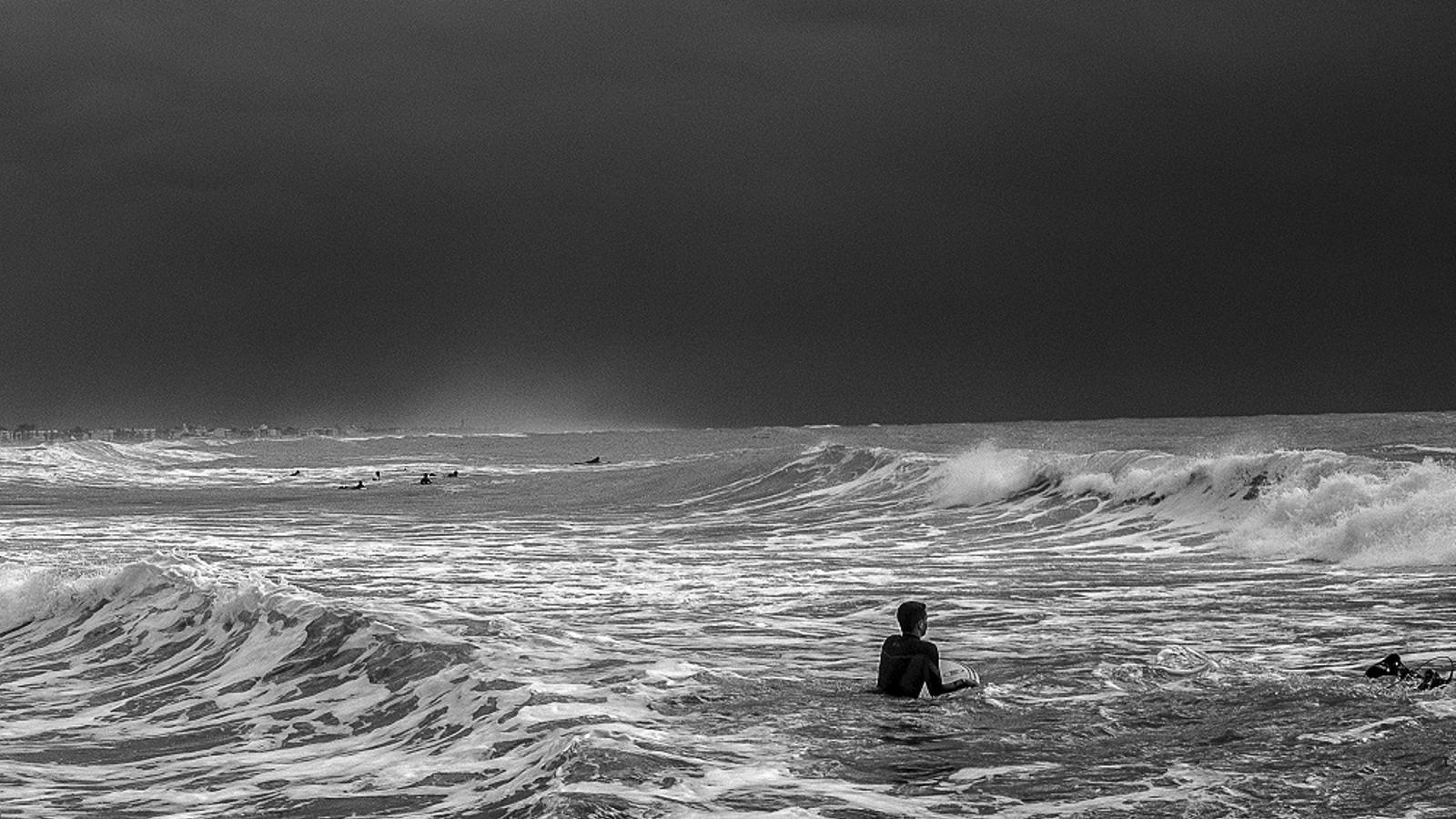 Temporal a la costa catalana.