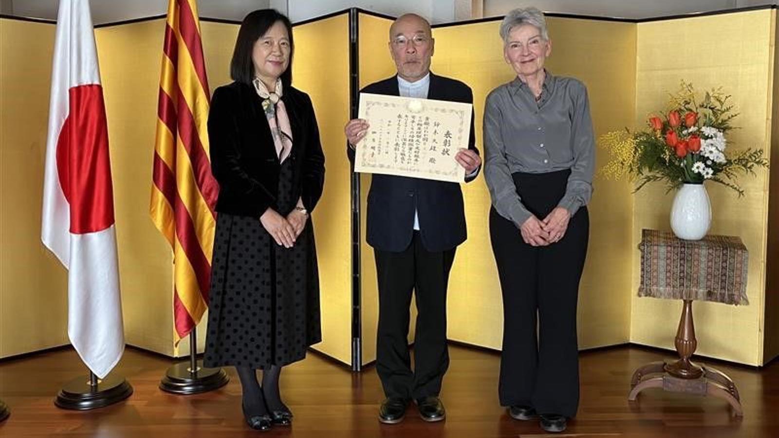 El fotògraf Hisao Suzuki amb el reconeixement del govern japonès