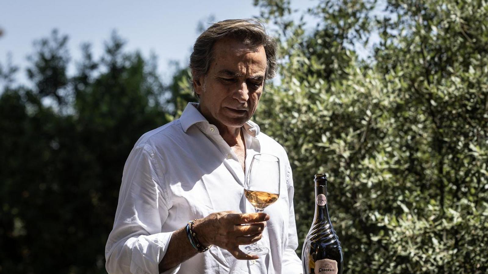Bruno Colomer, winemaker of Codorníu, with one of the cavas he makes