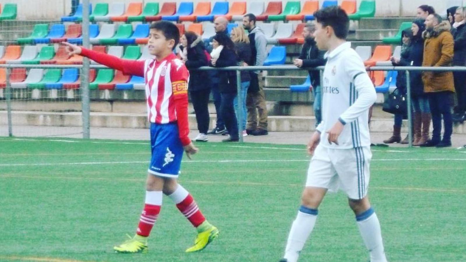 Cubarsí, as a child, with Girona