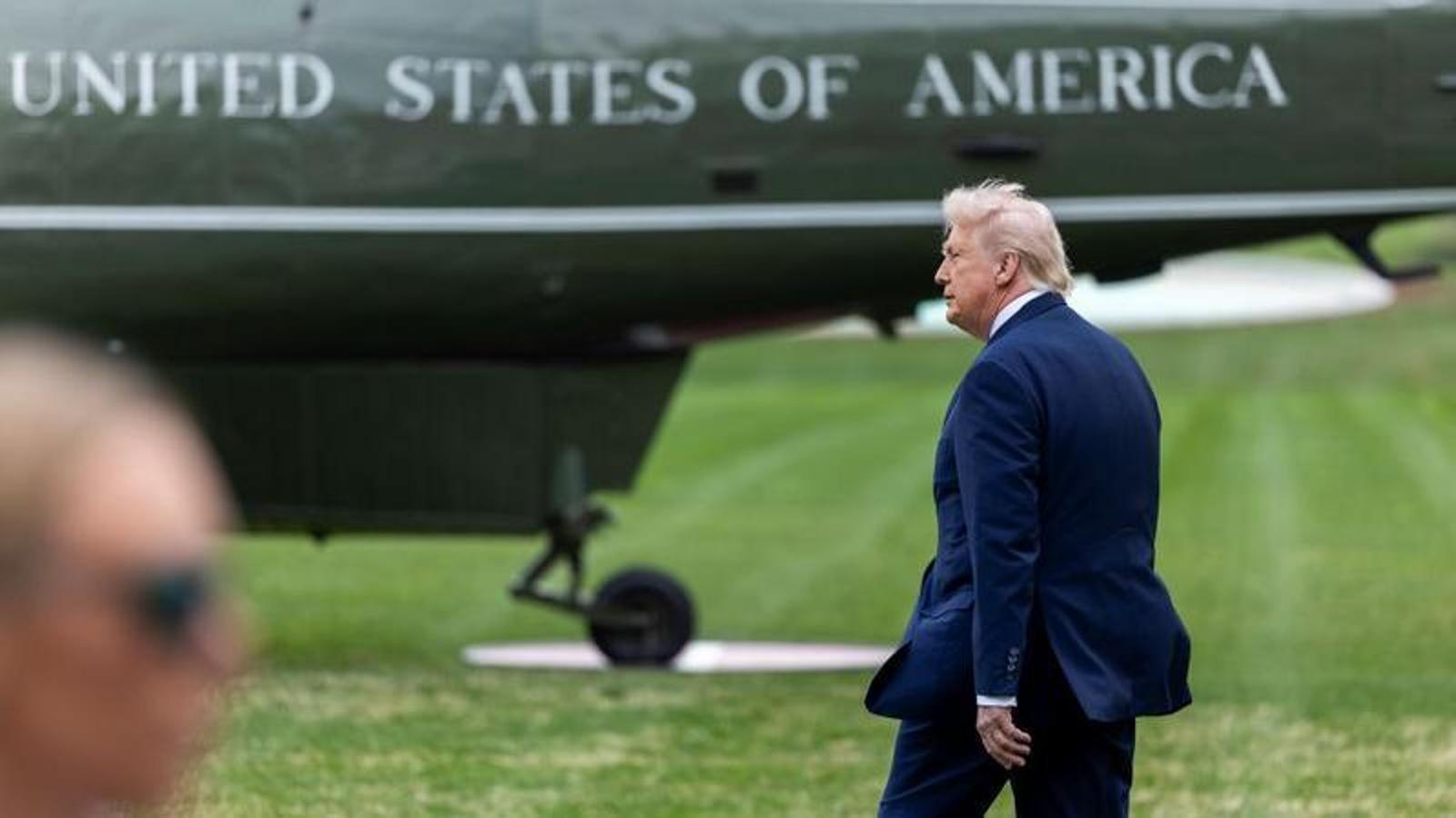 El presidente de los EE.UU., Donald Trump, el pasado viernes en la Casa Blanca.