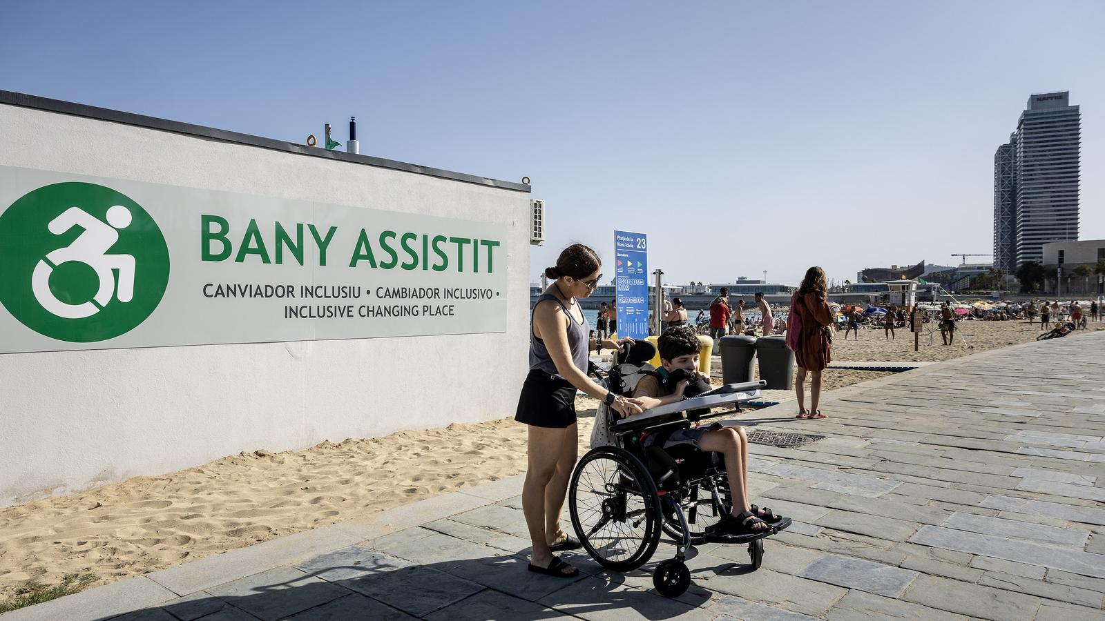Assistance Service for Bathing at Nova Icària Beach
