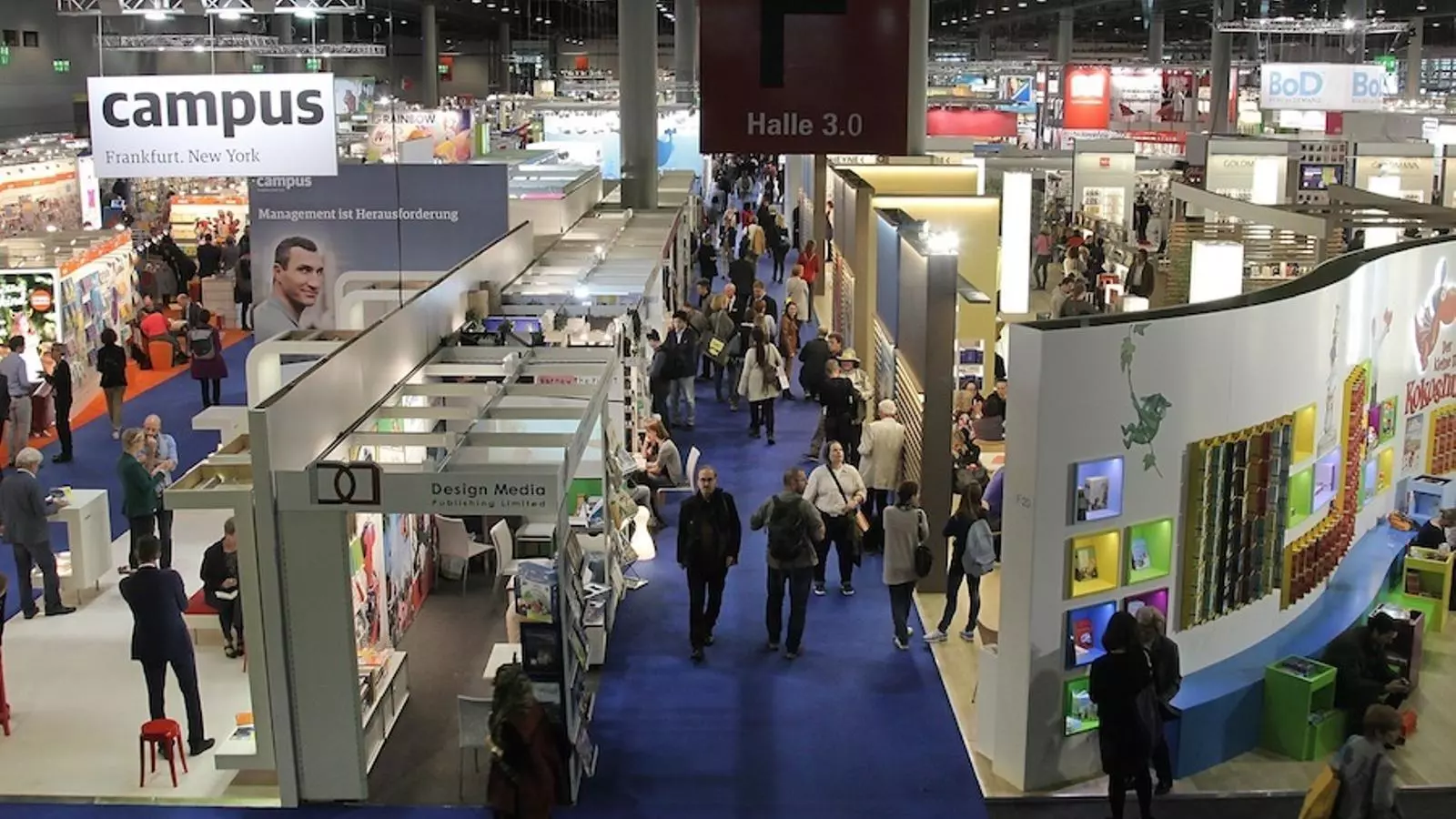 Una instantània de la segona jornada de l'edició d'enguany de la Fira de Frankfurt