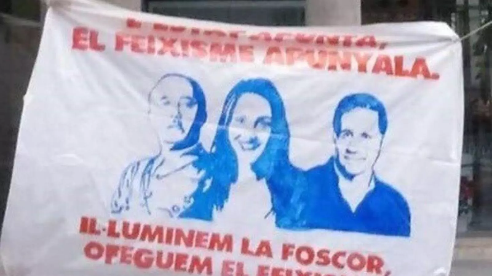 Alberto Fernández (PP) critica que no se sancioni Arran pels cartells amb fotos d'ell, Franco i Arrimadas