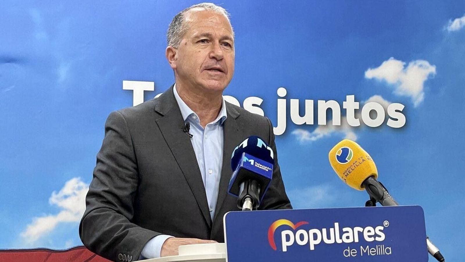 The general secretary of the PP in Melilla, Miguel Marín.