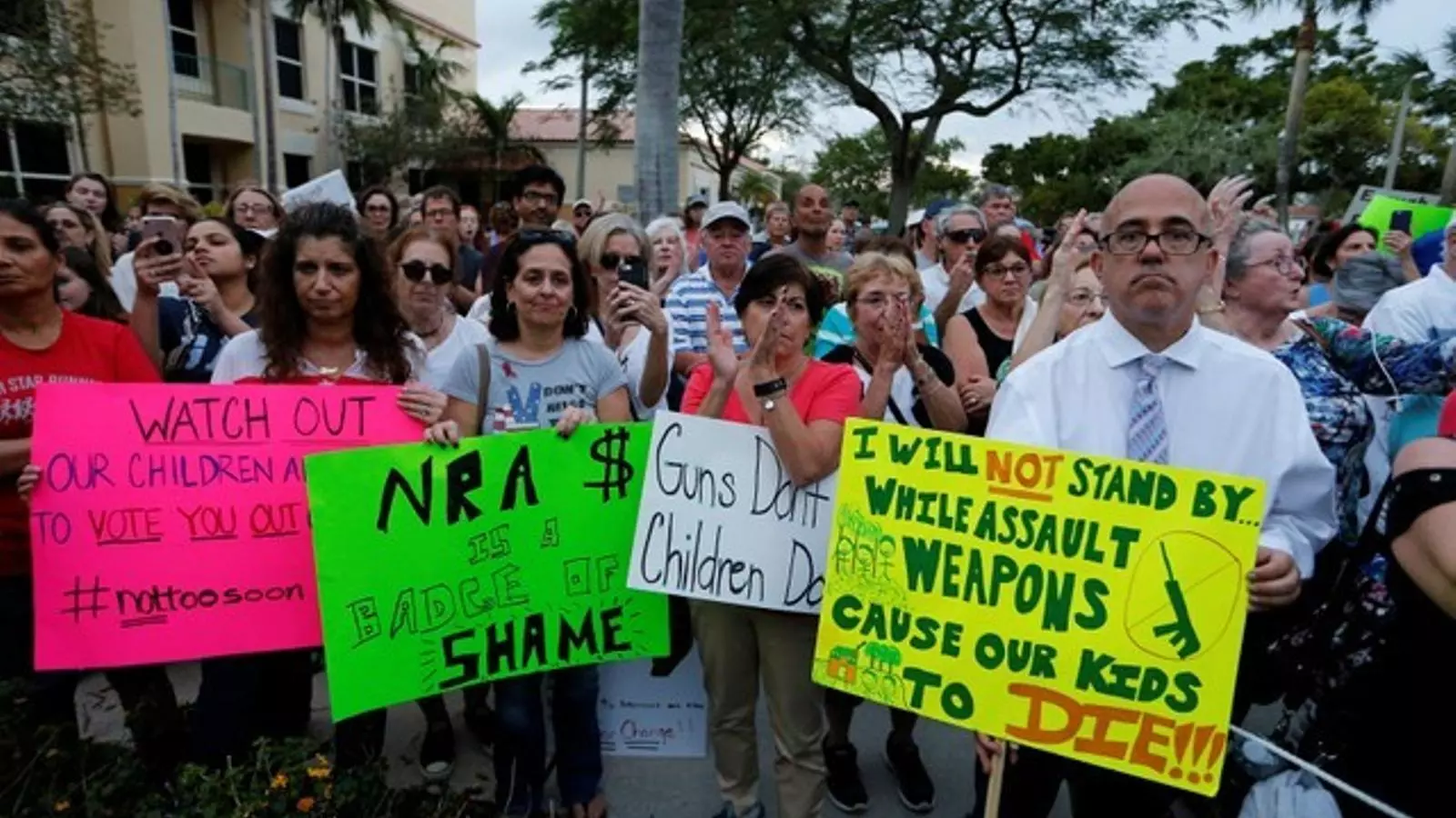 Protesta en contra de la proliferació d'armes, a Florida.